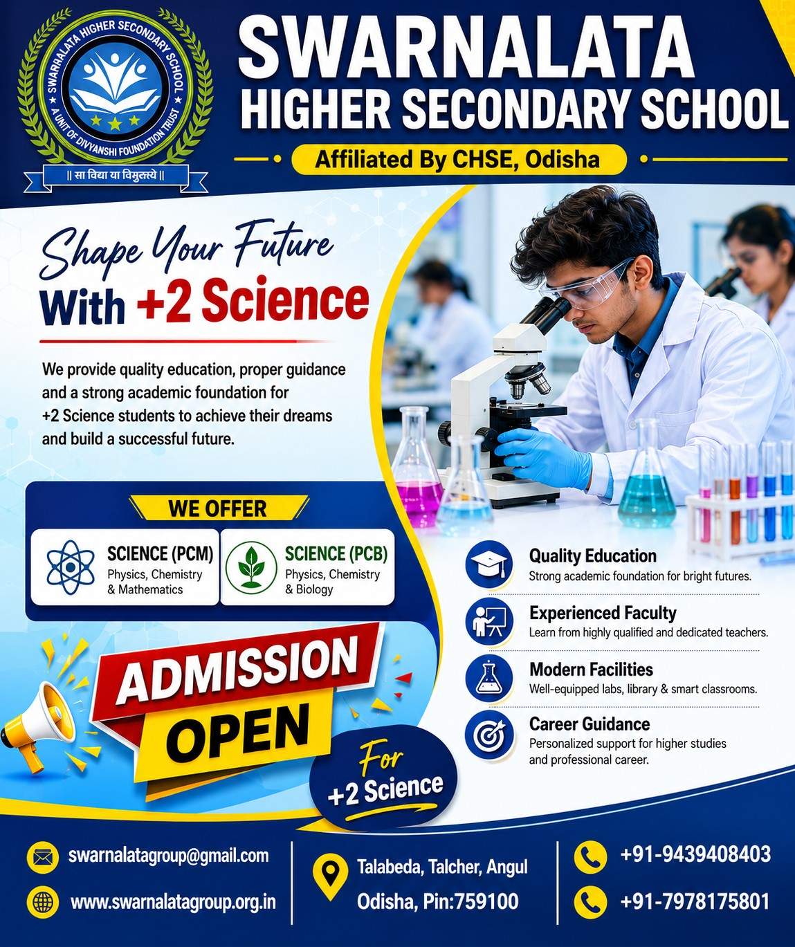 Admission Open 2026 for +2 Science
